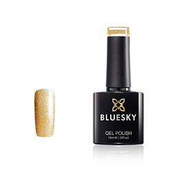 Vernis à ongles gel Bluesky, Platinum 01, Topaze impérial, or, longue durée, résistant aux puces, 10 ml (nécessite du séchage sous lampe LED UV)