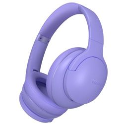 DOQAUS Auriculares Inalámbricos Bluetooth V5.3, 90 Hrs de Reproducción Auriculares Inalambricos Diadema con 3 Modos EQ, HiFi Estéreo,Auriculares Cascos con Micrófono para Móviles/TV/PC-Morado