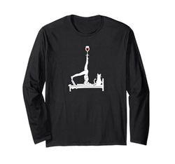 Pilates vino Reformer Pilates con gatto Maglia a Manica