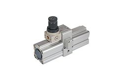 RIEGLER 101531-B-922 Amplificateur de pression air/air avec régulateur G 1/8 Diamètre du piston 40