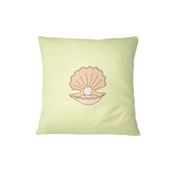Bona Basics, Funda de cojín Decorativa,Decoración del hogar, para sofá, cafetería, Tamaño: 45X45 cm, Color: Amarillo Claro