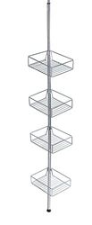 Wenko Prateleira telescópica domaso aço INOX, aço inoxidável, 25 x 65-275 x 20 cm, brilhante