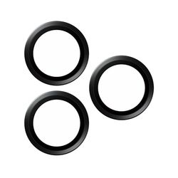 PanzerGlass - Hoops Camera Lens Protector iPhone 15 Pro - 15 Pro Max - Zwart Metaal