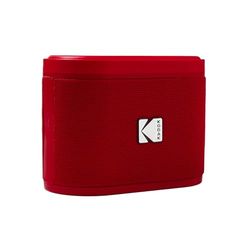 AgfaPhoto Kodak SOUNDBRIX - Altoparlante portatile senza fili, connessione fino a 100 altoparlanti, dock magnetico e suono potente 5 W, 3 ore, colore: Rosso