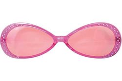 Folat B.V. Creativo - cabeza Gafas, con el marco de efecto diamante, color: rosa