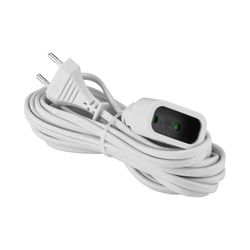 Extensão 2P 6A 2X0,75 Mm² Ho3Vv-H2-F 5M branco