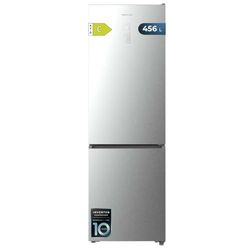 Cecotec Réfrigérateur Combi 456L Total No Frost Bolero CoolMarket Combi 456 Inox C. Hauteur 201cm et 59,5cm Largeur, MAX INSIDE avec VIP Tech, Compresseur Inverter Plus, Basse Consommation