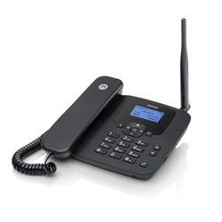 Motorola Voice - Téléphone Fixe sans Fil FW410L 4G, Hotspot WiFi, Carte SIM, Batterie de Secours, Mains Libres, GSM Quad Band, Transfert d'appel