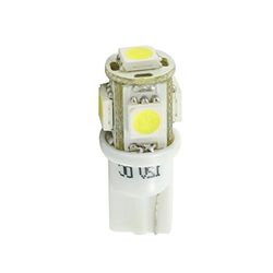 Planet Line PL054W - Bombillas LED T10 W5W 5 LED SMD5050 12 V, color blanco