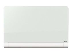 Nobo Diamond Lavagna Bianca in Vetro Con Angoli Arrotondati, Magnetica, 1260 X 711 mm, Pennarello Incluso, Magneti e Kit di Montaggio, Bianco, 1905192