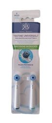 Royal Beauty Têtes universelles pour brosses à dents électriques précision croisée, 1 lot de 2 têtes