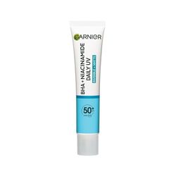 Garnier Fluido Anti-UV Con BHA e Niacinamide, SPF50+, Invisibile e Opaco, Anti-Imperfezioni, Protegge dai Danni Solari, Per Viso e Collo, Formula Vegana, 40 ml