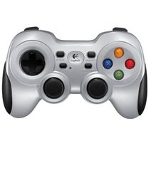 Logitech F710 Gamepad sem fio, 2,4 GHz com recetor nano USB, distribuição de botões clássica, efeito de vibração duplo, controlo de direção 4 comutadores, PC, cinzento/preto