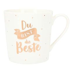 Depesche 5909-056 – kopp med handtag, porslin mugg, 300 ml, med text, du är den bästa