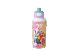 Mepal - Drinking Bottle Pop-Up Campus - Drinking Bottle - Leak Proof Drink Bottle For School - BPA-Free & Dishwasher Safe - 400 ml - Paw Patrol Girls