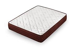 Cama express Colchón Viscosoft Ergos | Adaptable, Independencia de lechos, Viscoelástico, Blanco y Marrón, Medidas: 140 x 190 x 18 cm