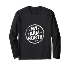 My Arm Hurts Dolor al hacer ejercicio en el gimnasio |- Manga Larga