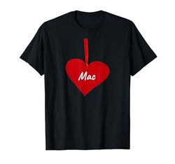 Cuore Mac - I Love Mac Regalo Personalizzato Maglietta