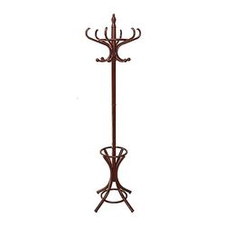 DRW Perchero thonet Color Nogal Color Caoba ø53x186cm