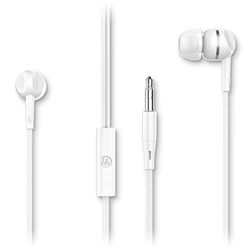 Motorola Sound Earbuds 105 - przewodowe słuchawki douszne stereo z mikrofonem do rozmów w trybie głośnomówiącym - białe