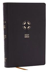 Holy Bible: New Revised Standard Version, Sacraments of Initiation Catholic Bible, Black, Leathersoft, Comfort Print, Anglicized Text