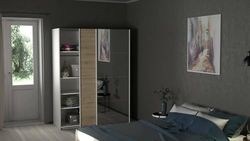Dmora - Guardaroba 2 ante Diandra, Mobile camera da letto, Cabina armadio portabiti, Armadio appendiabiti, 150x61 h200 cm, Bianco e Rovere
