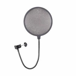Gator Frameworks RI-POPFILTER Rok-It - Escudo para micrófono acoplable, color negro