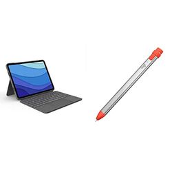 Logitech Combo Touch - Custodia con Tastiera per iPad PRO 11 Pollici (1a Gen - 2018 | 2a Gen - 2020 | 3a Gen - 2021) Crayon per Tutti Gli iPad (Versioni 2018 e successive) - ITA QWERTY