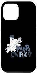 Custodia per iPhone 14 Plus Moomin Pappa Can Fix It Testo Blu