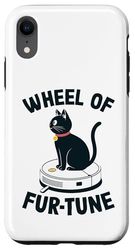 Wheel Of Fur-Tune Robot Vacuum Cleaner Funny Cat Case for iPhone XR