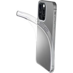 cellularline - Fine - iPhone 15 Pro Max - Ultra Thin and Transparent Soft Rubber Cover - Ultra-thin Design - Protected Edges, Buttons and Connectors - Transparent