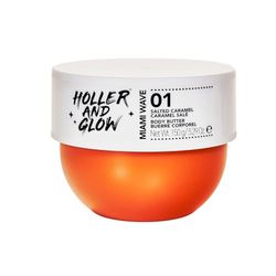 Holler And Glow Miami Wave Salted Caramel Body Butter, Body Butter For Women, Smells Good, Body Lotion For Extremely Dry Skin, Moisturizing, Nourishing, Shea Butter, Coconut, Vanilla Scented, 150 g