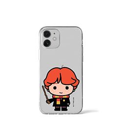 ERT GROUP mobiltelefonfodral för Apple Iphone 12 Mini originalt och officiellt licensierat Harry Potter mönster 025 Vit optimalt anpassad till formen på mobiltelefonen, gedeeltelijk transparant
