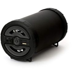 Platinet Omega OG70B Bazooka Haut-Parleur Bluetooth 3,5" Rubber Coating, Aux in, FM Radio, USB et Micro SD Card Reader, Black Portable Wireless Rechargeable Speaker