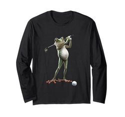 Rana che gioca a golf Maglia a Manica