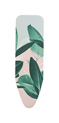 Brabantia Strijkplankhoes Toplaag, 8mm Veerkrachtige Onderlaag, Tropical Leaves, Strijkplank B (124 x 38 cm)