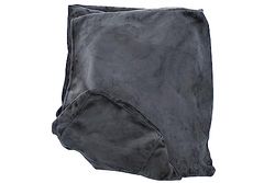 Jolipa - Funda de sillón + 9 Cojines Monaco Terciopelo XXL, Color Gris Oscuro