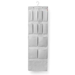 Rayen - Cabide para porta multiuso. Organizador com gancho para porta ideal para sapatos, malas ou lenços. 45 x 120-150 cm. cinzento claro