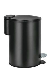 Kleine Wolke - Pattumiera da Bagno in Acciaio Inox, 3 l, Colore: Nero