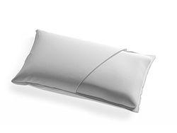 EcusKids - Oreiller pour Lit de Bébé Kiko - 90cm - Anti-Suffocation - Couverture et Noyau pour Lit de Bébé Standard - Blanc