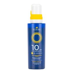 GYADA COSMETICS, Olio Abbronzante Solare SPF10 Protezione Bassa, Adatto a Pelli Scure e Abbronzate, ad Assorbimento Rapido, per un'Abbronzatura Intensa, Con Olio di Jojoba, Cocco e Carota, 150 ml