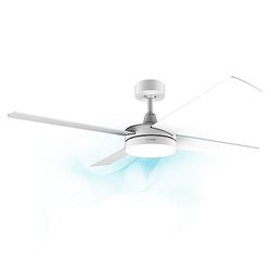 Cecotec Plafondventilatoren met LED-licht en afstandsbediening EnergySilence Aero 5200 White Line. 60 W, 3 snelheden, 4 messen, Winter-zomermodus, Wit