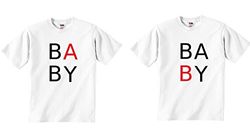 Twins baby een baby B T-shirts (set 2 stuks) (5-6 jaar)