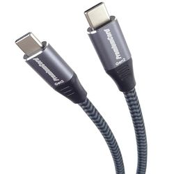 PremiumCord Câble de Connexion USB-C 3.2 Gen 2X2, Câble de Données Superspeed ​​​​Jusqu'à 20 Gbit/s, Câble de Charge Jusqu'à 5A, Puissance 100 W, PD 3.0 / QC 4.0, USB 3.2 Génération 2X2, Noire, 3 m