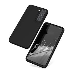 Samsung Galaxy S22 Plus hoes, zachte, flexibele siliconen gel rubberen stootbescherming hoes met anti-val lenscamerabescherming, slank, schokbestendig Samsung Galaxy S22 Plus hoes, zwart