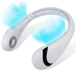 Valiant Wireless Neck Fan - 3-Speed Bladeless Portable Rechargeable Folding Fan