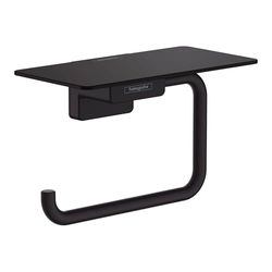 hansgrohe AddStoris Portarrollos con repisa, negro mate, 41772670