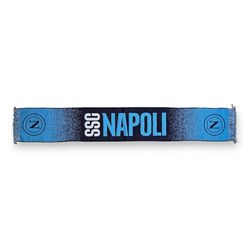 3R Sport SSC Neapel jacquard-halsduk, officiell produkt 100% akryl, ljusblå, vit, blå