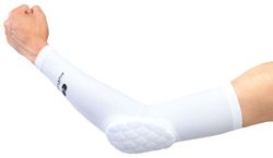 Mueller Diamond Pad Elbow Sleeve (White, Small)