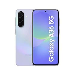 Samsung Galaxy A36 5G 128GB Teléfono Móvil, 6GB RAM, 50MP Cámara, Lavanda, Garantía del Fabricante 3 Años + 1 Año Extra